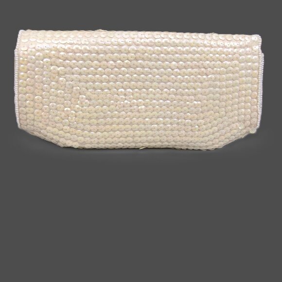 Vintage La Regale Sequin Beaded Evening Bag Clutch in Original Box, Japan - Picture 5 of 11